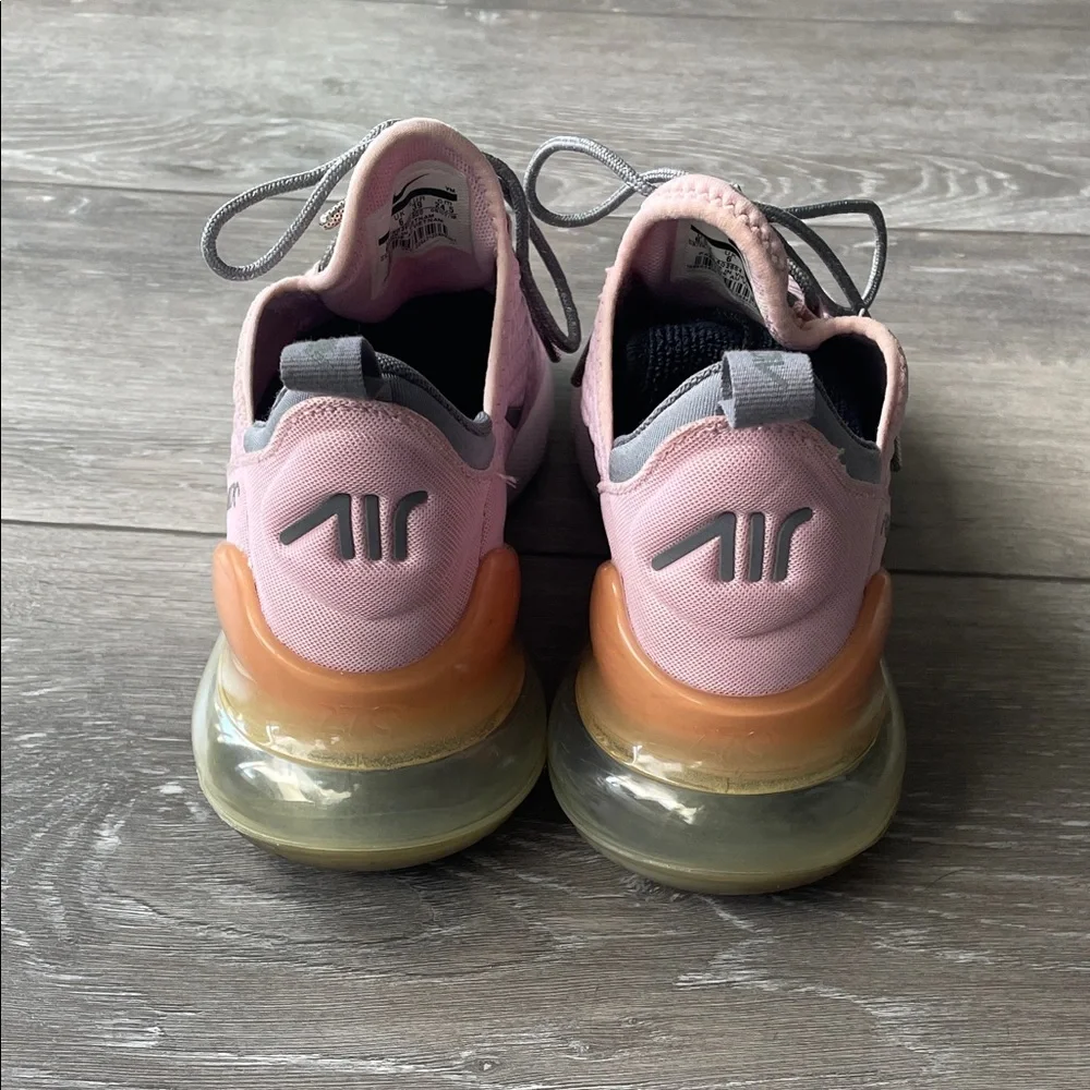 Nike Air Max 270 Women's Pink and Grey Sneakers - Picture 4 of 5